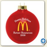 Custom Logo ornament glass