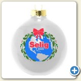 ornament with company logo